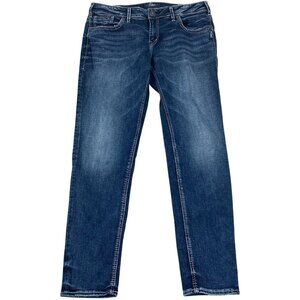 Silver Jeans Men's Jeans 33x29 Straight-Leg Mid-Rise Stretch Denim Sam